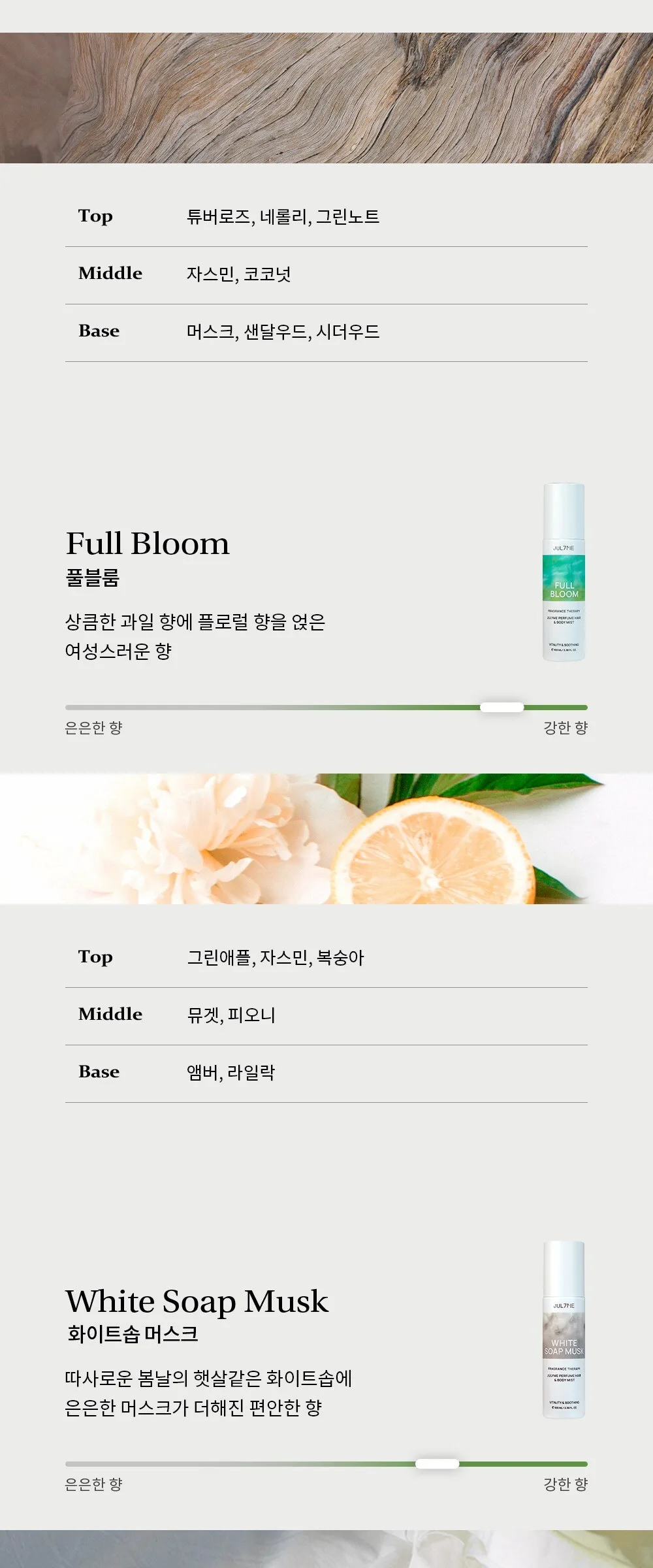 JUL7ME Woody & Musk Perfume Hair & Body Mist 100ml Detail