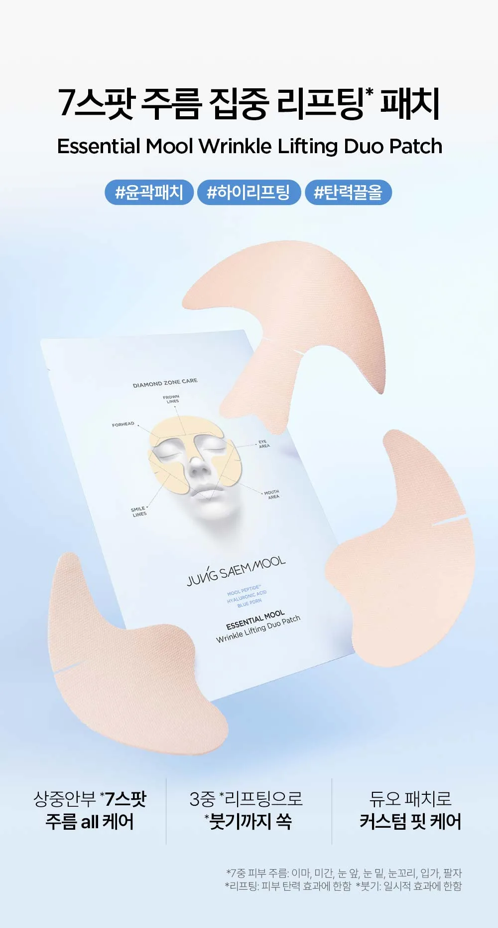 JUNG SAEM MOOL Essential Mool Wrinkle Lifting Duo Patch Detail
