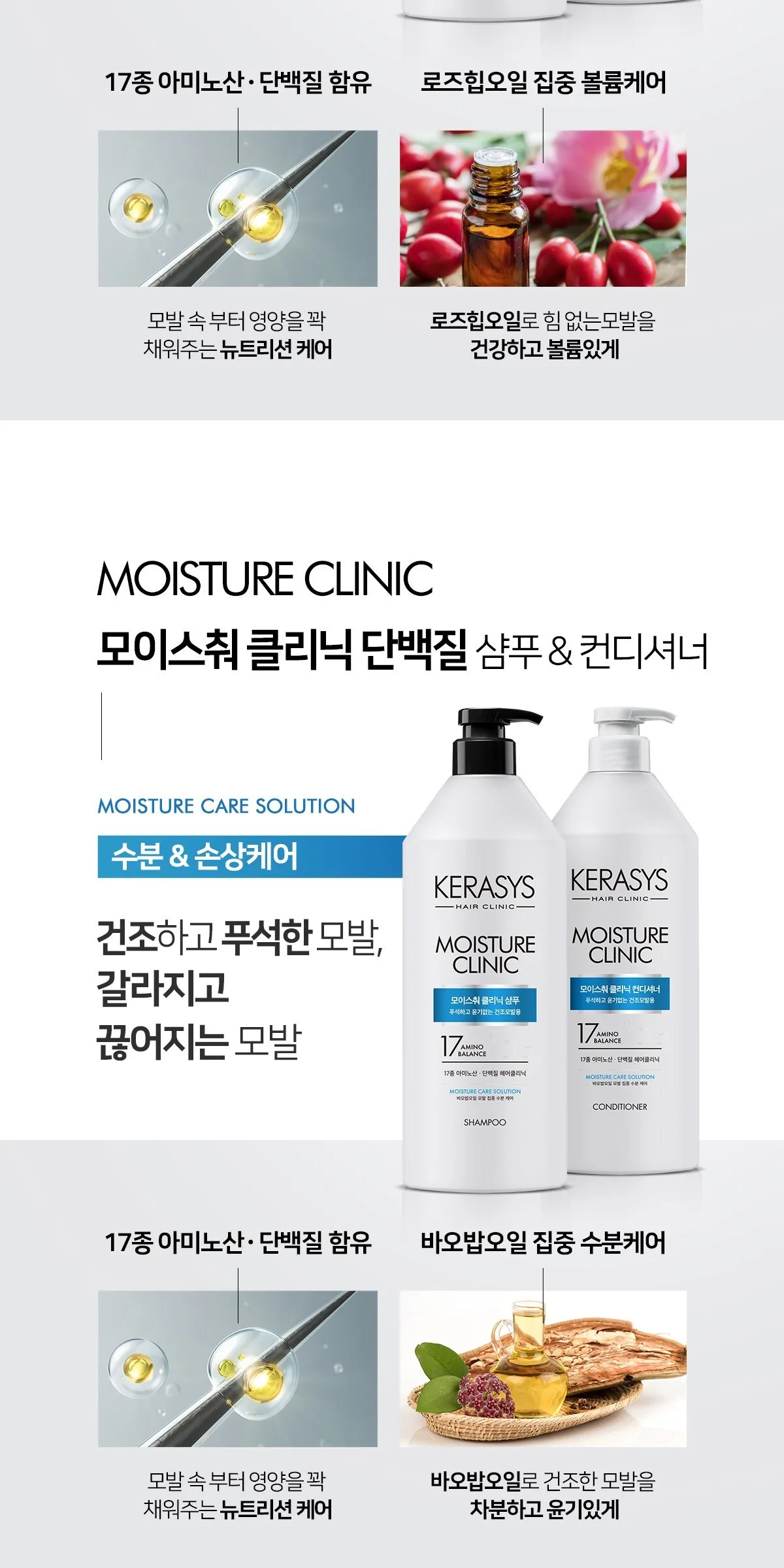 KERASYS Damage Clinic Protein Conditioner 980ml Detail