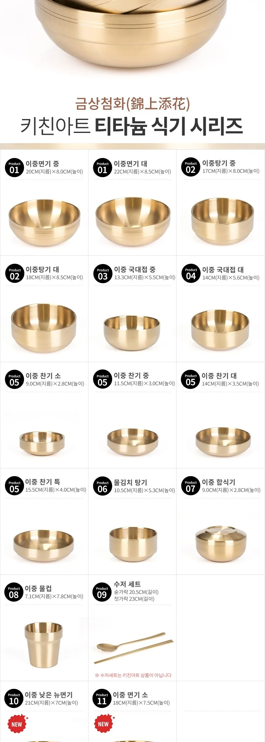 KitchenArt Titanium Double-Walled Brass Bowl with Lid, Gold, 1 Piece Detail