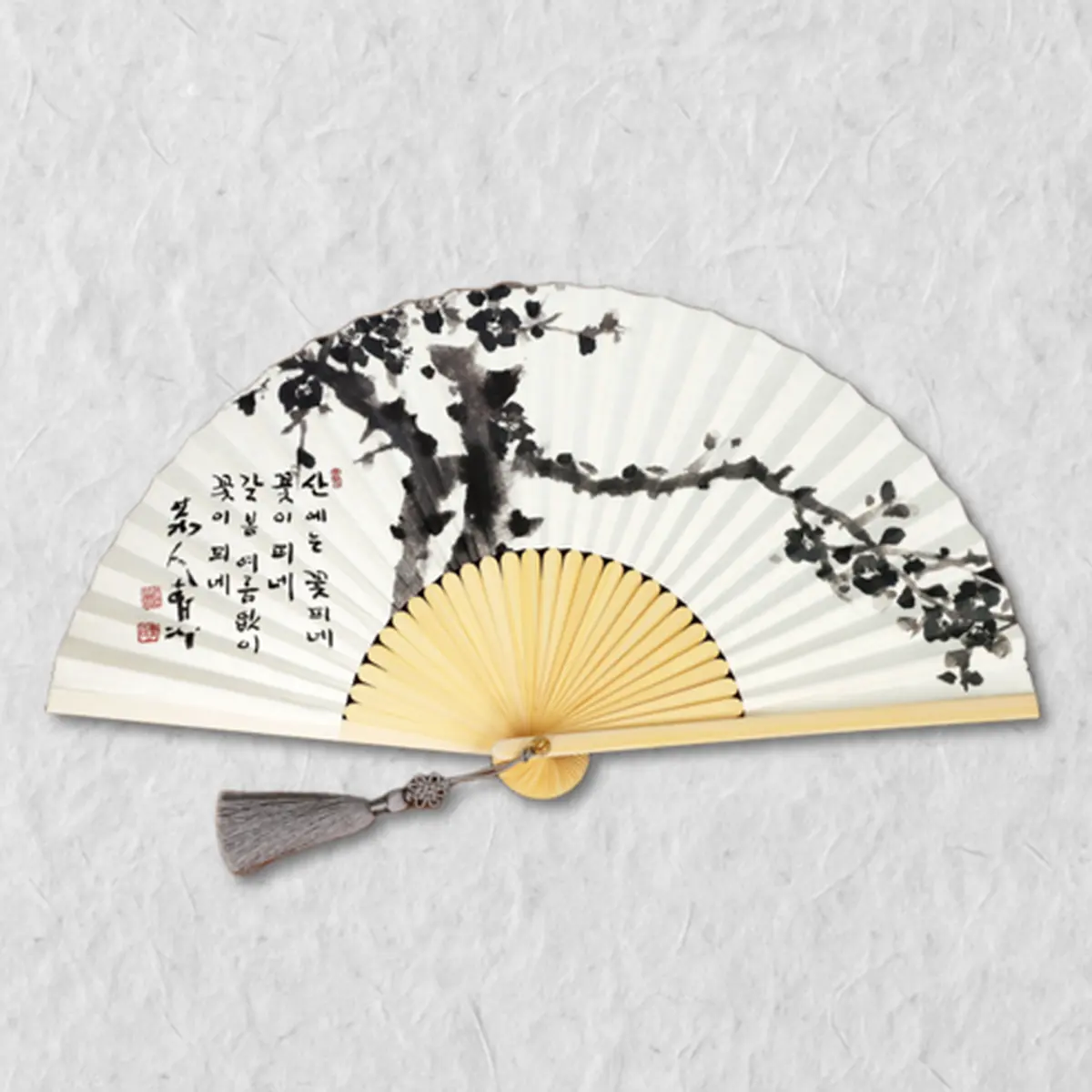 Korean Traditional Jeonju Hapjukseon Bamboo Fan