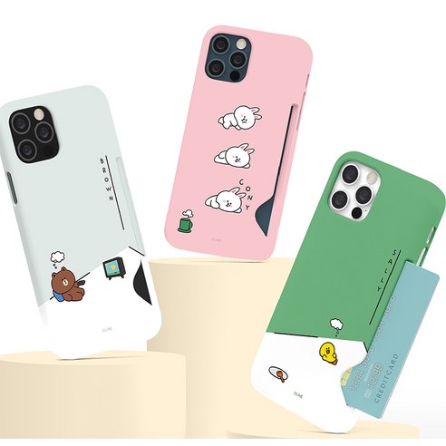 LINE FRIENDS Slim Card Storage Phone Case - iPhone 13 Pro Max