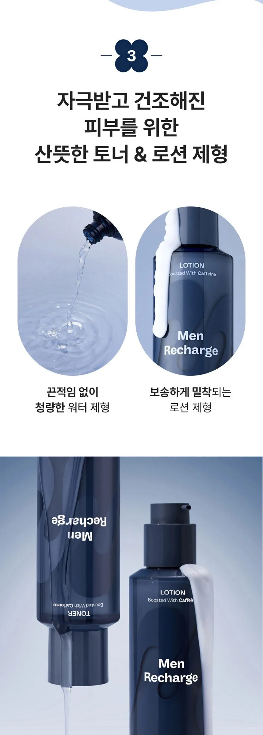 MAMONDE Men Recharge Skincare Set (Toner + Lotion + Mini Toner + Mini Lotion) Gift Box Detail
