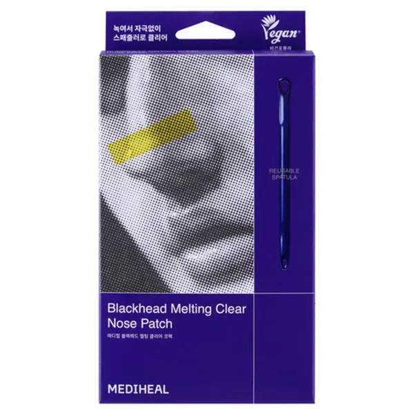 Mediheal Blackhead Melting Clear Nose Patch 4pcs + Dual Spatula 2pcs Set