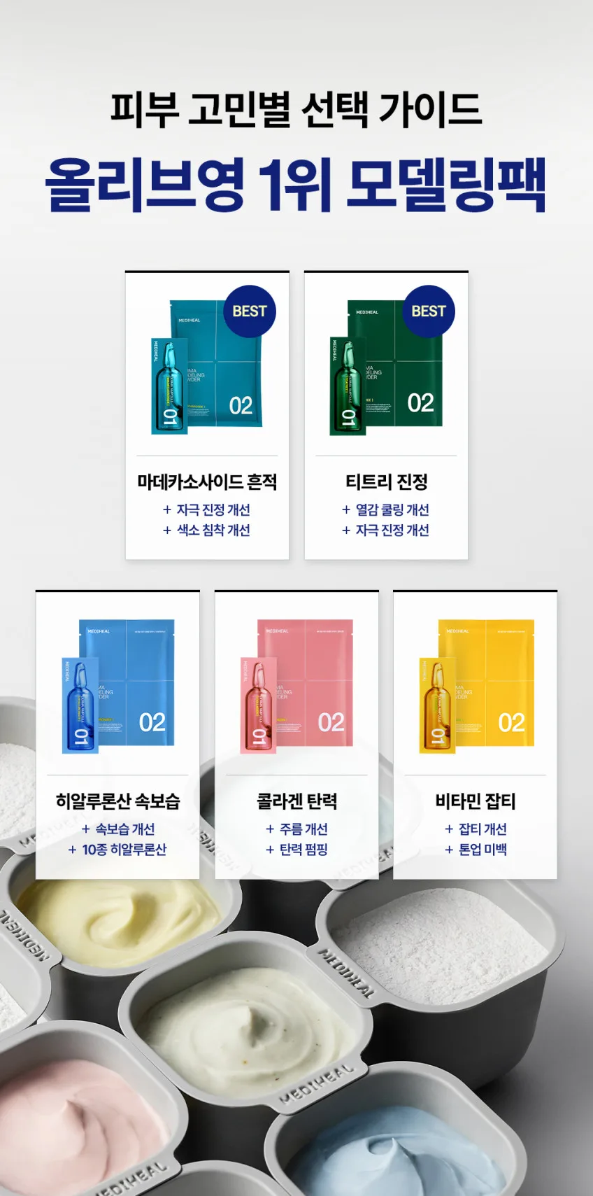 MEDIHEAL Derma Modeling Pack Large Capacity Limited Edition 10 Sessions Tea Tree, 300g Detail