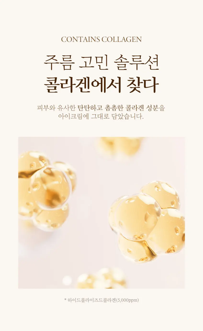 Merhent Intensive Collagen Wrinkle Care Eye Cream 40ml x 5 Detail