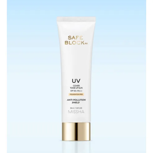 MISSHA SAFE BLOCK RX UV Cover Tone Up Sun SPF50+ PA++++ 50ml - Image 2