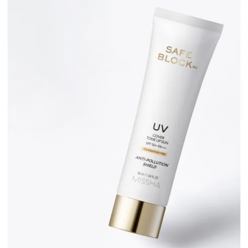 MISSHA SAFE BLOCK RX UV Cover Tone Up Sun SPF50+ PA++++ 50ml - Image 4