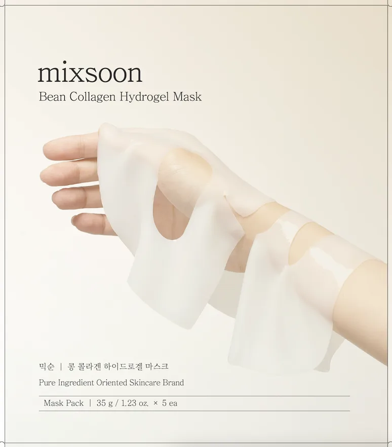 mixsoon Bean Collagen Hydrogel Mask 35g 5pcs Pack Detail