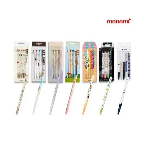MONAMI 153 Ballpoint Pen 5-Piece Set