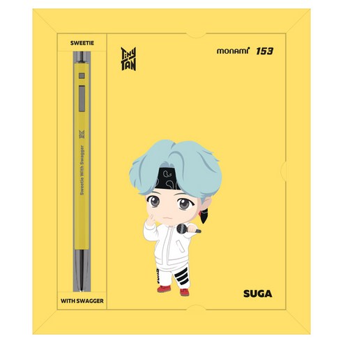 MONAMI TinyTAN 153 ID Note Set SUGA