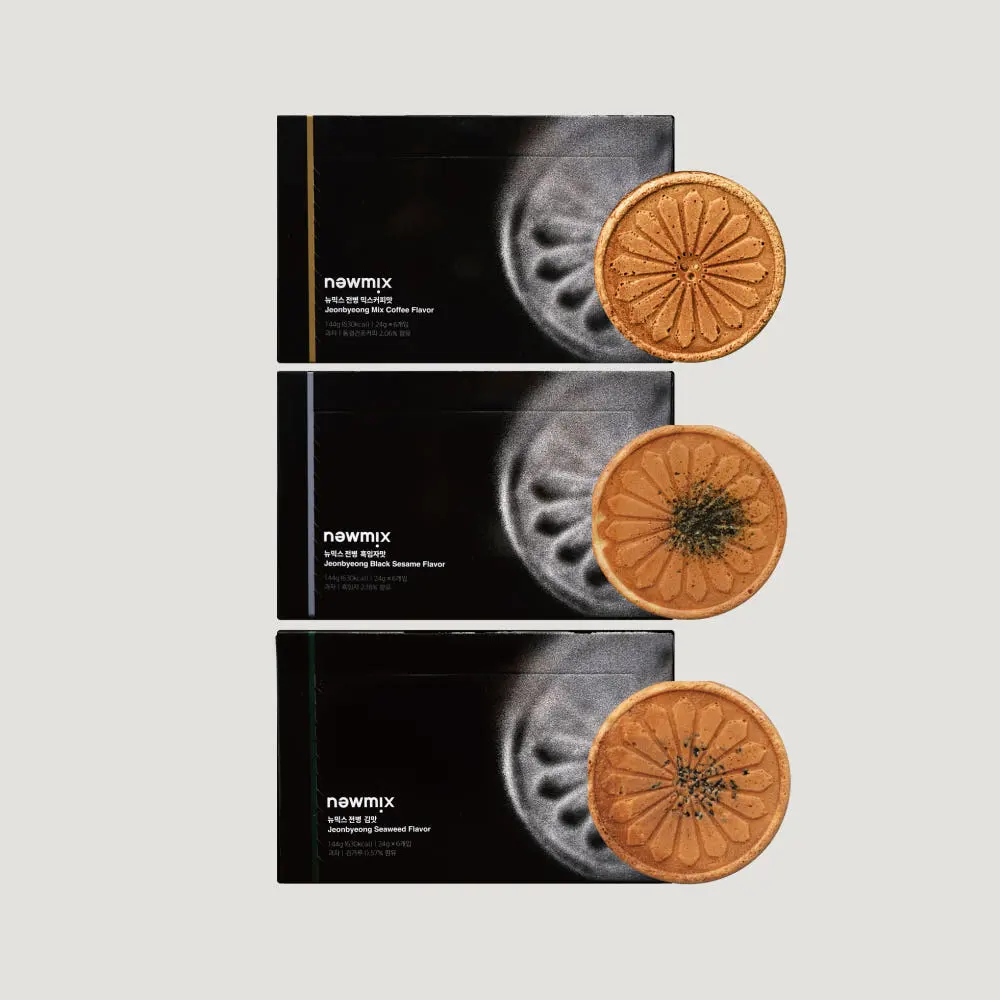 newmix Korean Dessert Snack Jeonbyeong 3 Types 6pcs