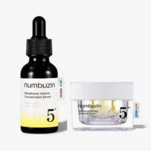 numbuzin 5 Glutathione Vitamin Concentrated Serum 30ml + Glutathione Vitamin Dark Spot Cream 50ml Set