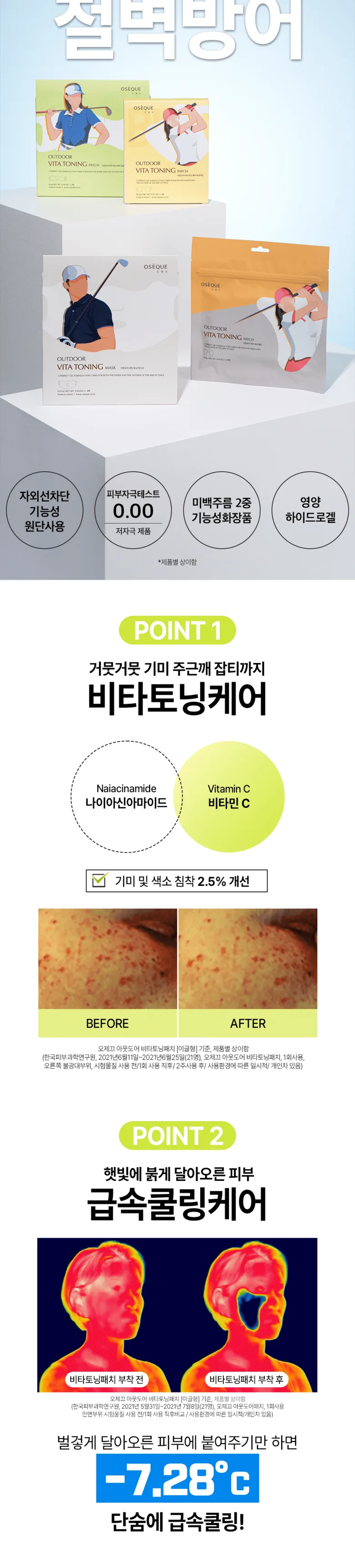 OSÈQUE Outdoor Vita Toning Patch - Buddy Type 3 Uses (Individually Pouched) Detail