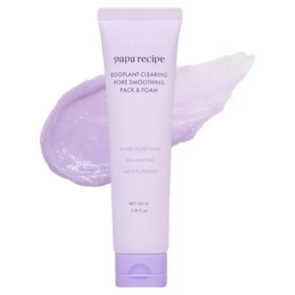papa recipe Eggplant Clearing Pore Smoothing Pack & Foam 100 ml
