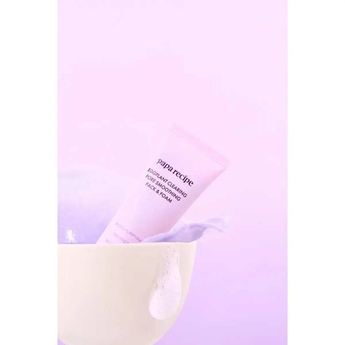 papa recipe Eggplant Clearing Pore Smoothing Pack & Foam 100 ml