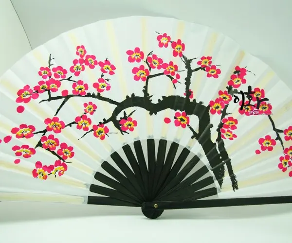 Plum Blossom Dance Fan for Practice Korean Traditional Dance Buchaechum Ihwa Detail