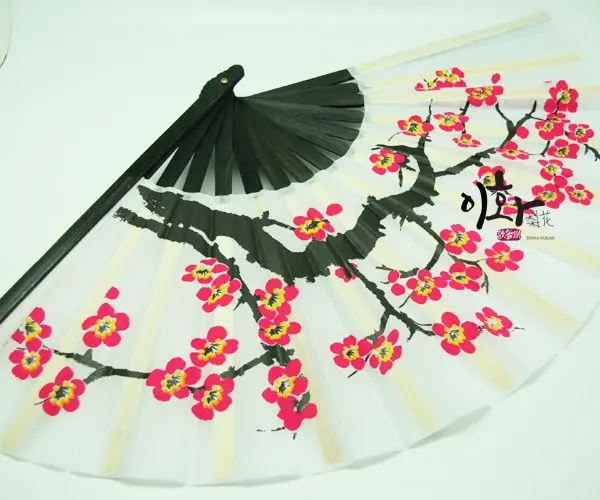 Plum Blossom Dance Fan for Practice Korean Traditional Dance Buchaechum Ihwa Detail