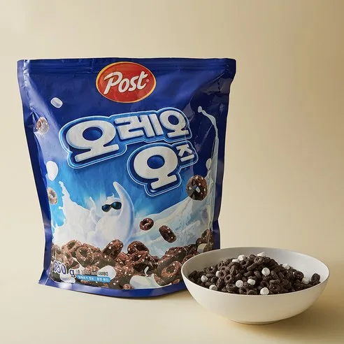 Post OREO O's Cereal 850g Family Size - Chocolate Cookie Cereal with Marshmallow - Image 2