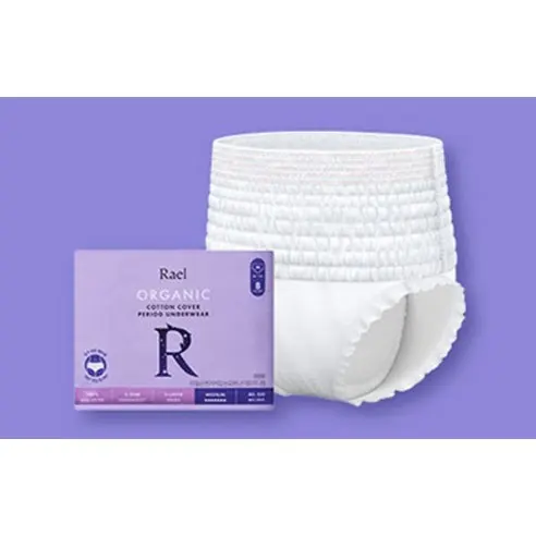 Rael Organic Cotton Cover Period Underwear Medium 8 Count - Image 5