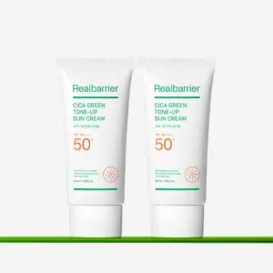 Real Barrier CICA GREEN TONE-UP SUN CREAM SPF 50+ PA++++ 50ml+50ml