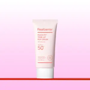 Real Barrier Peach Fit Tone-Up Sun Cream SPF50+ PA++++ 50ml