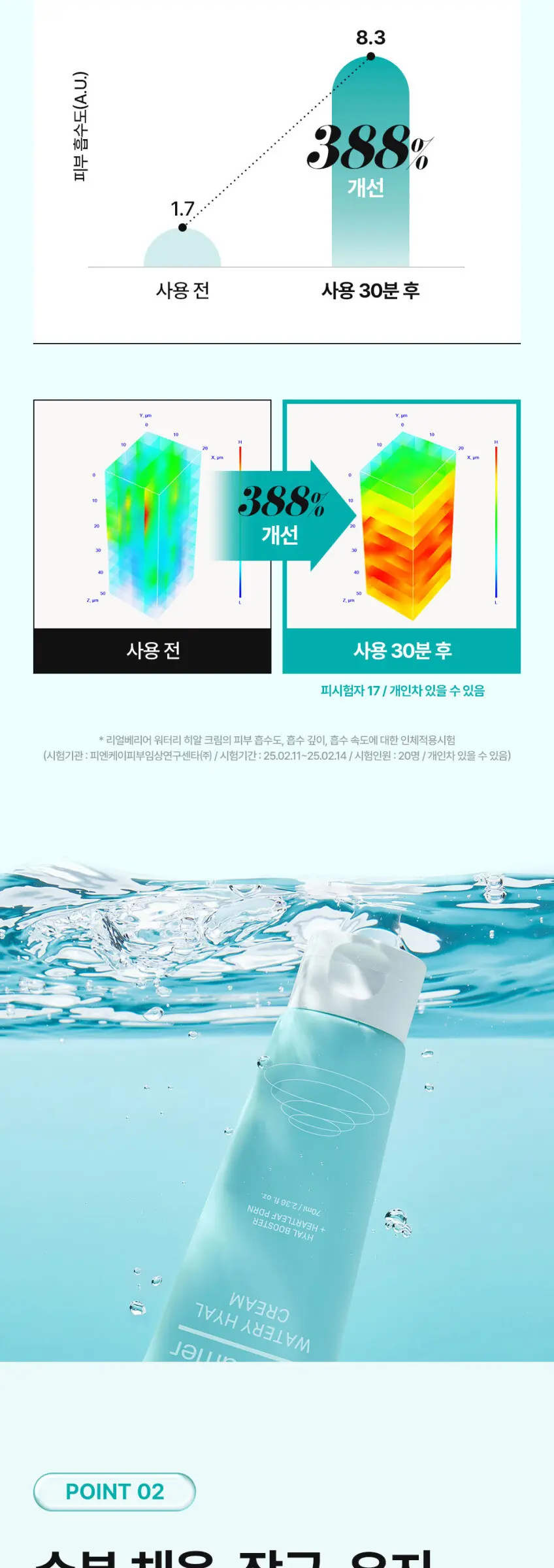 Real Barrier Watery Hyal Cream 70ml x 2, Watery Hyaluron Moisturizer Detail
