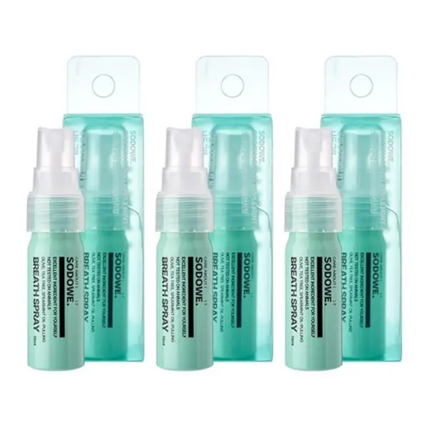 SODOWE BREATH SPRAY Apple Mint Scent 15ml Pack of 3