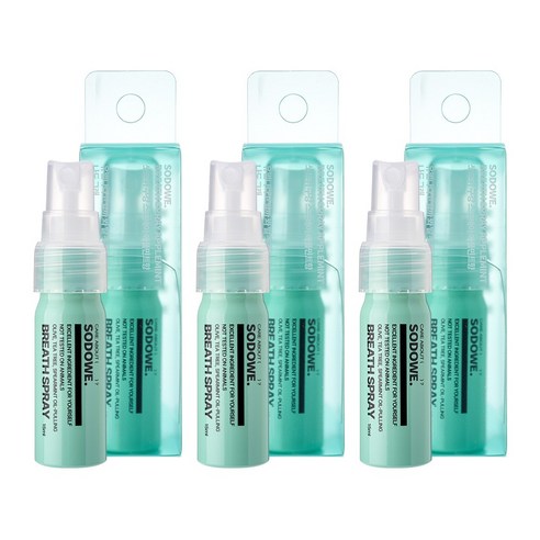 SODOWE BREATH SPRAY Apple Mint Scent 15ml Pack of 3