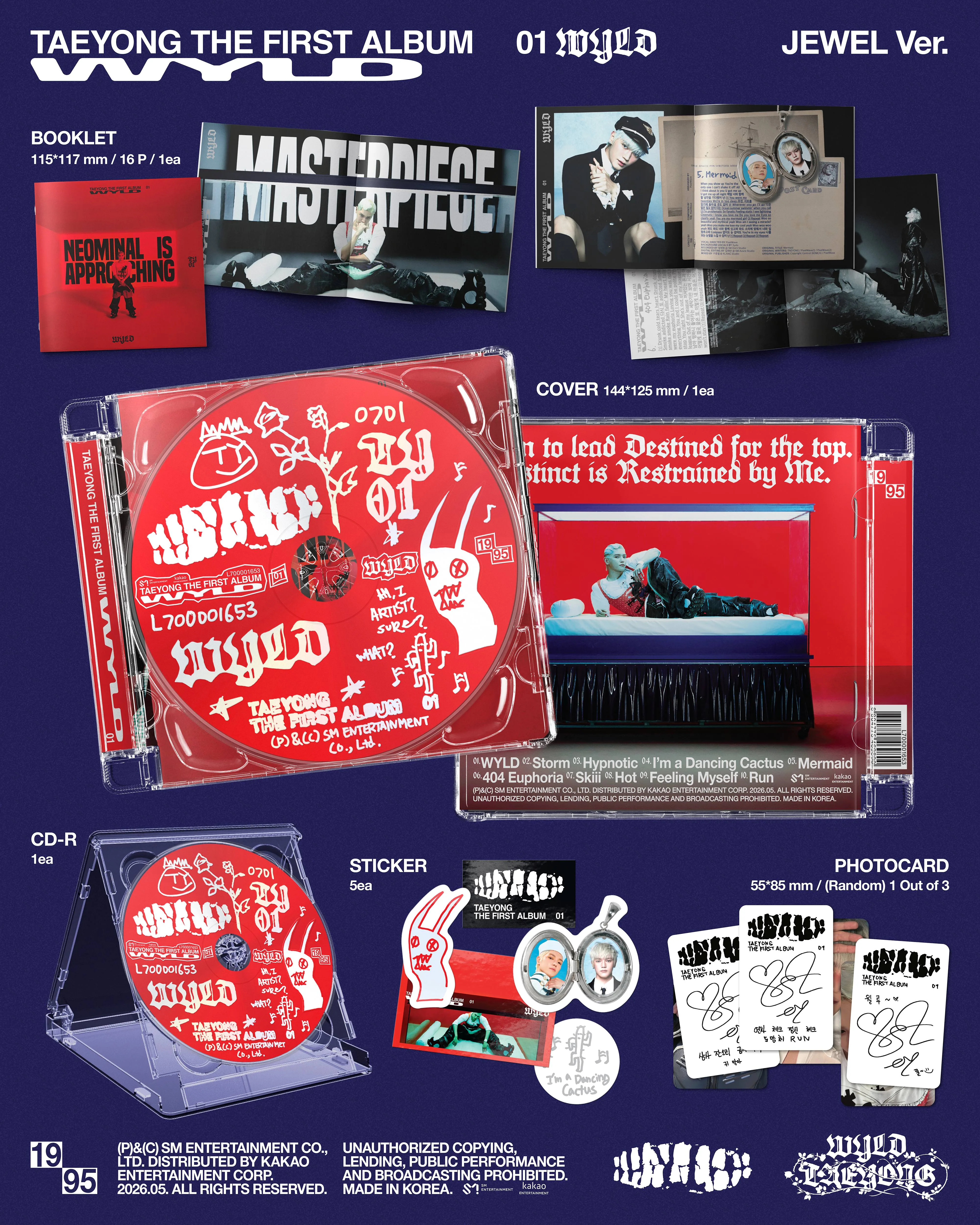 TAEYONG The First Album WYLD Jewel Case Ver. Detail