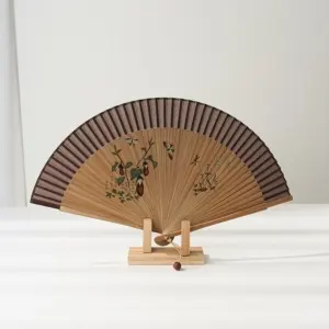 Traditional Silk Bamboo Folding Fan