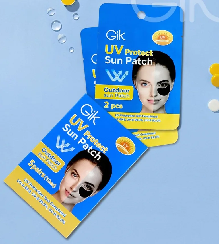Gik UV Protect Sun Patch Outdoor UV Protection 5.5g*5pack (2 pcs per pack) - Image 4