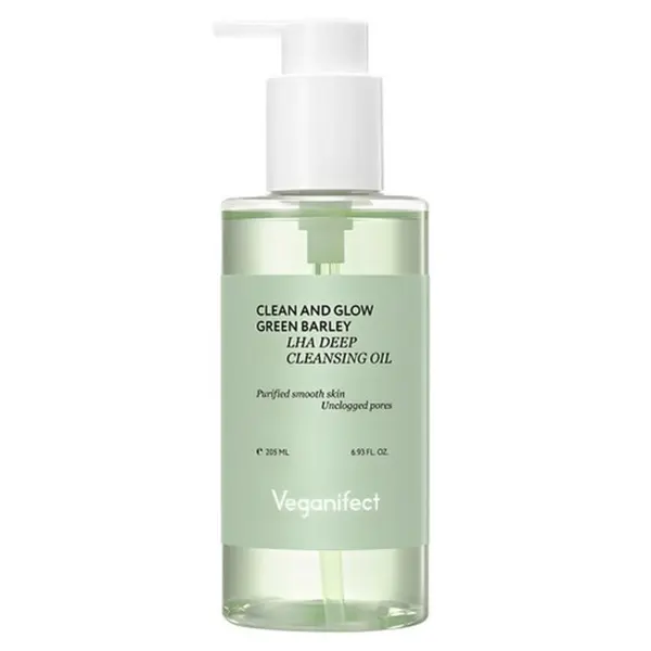 Veganifect Clean and Glow Green Barley LHA Deep Cleansing Oil 205ml
