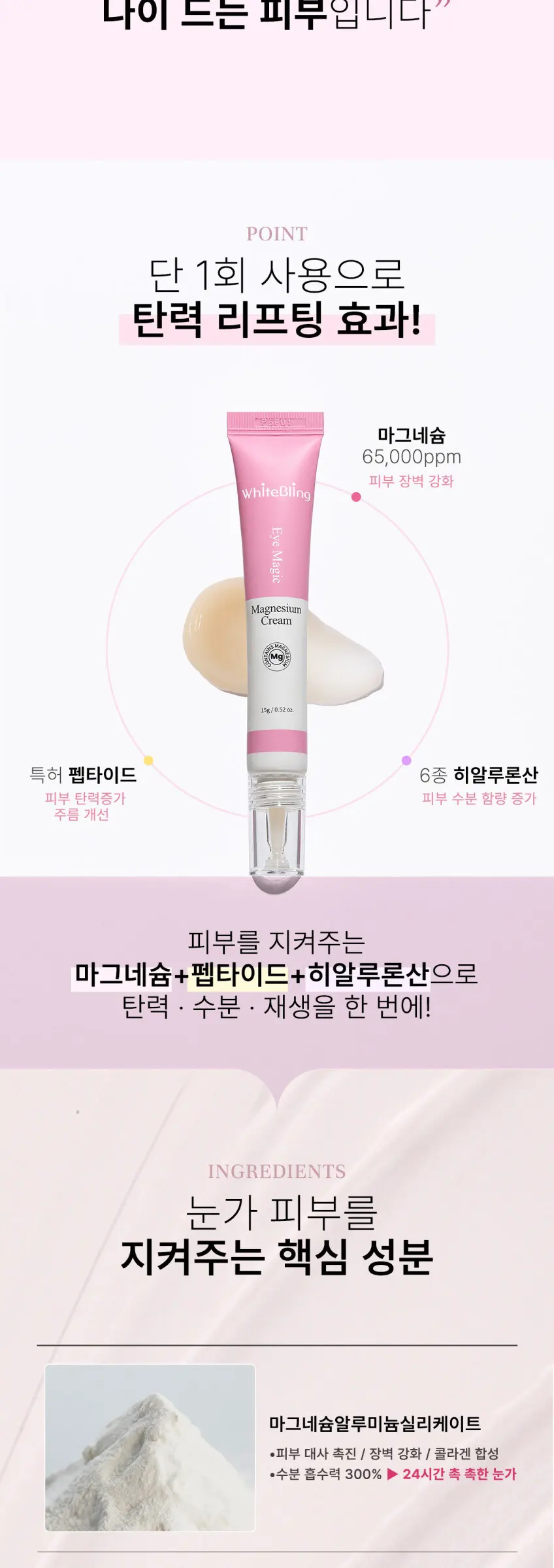 WhiteBling Eye Magic Magnesium Cream 15g Detail