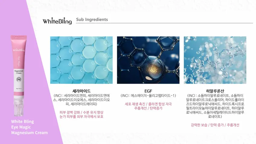 WhiteBling Eye Magic Magnesium Cream 15g Detail
