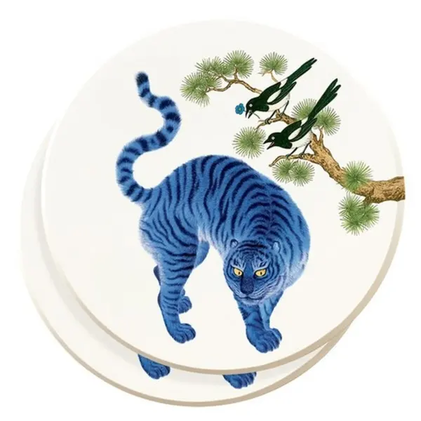 Yellowday Traditional Diatomite Coaster 2P Set - Korean Tea Coaster