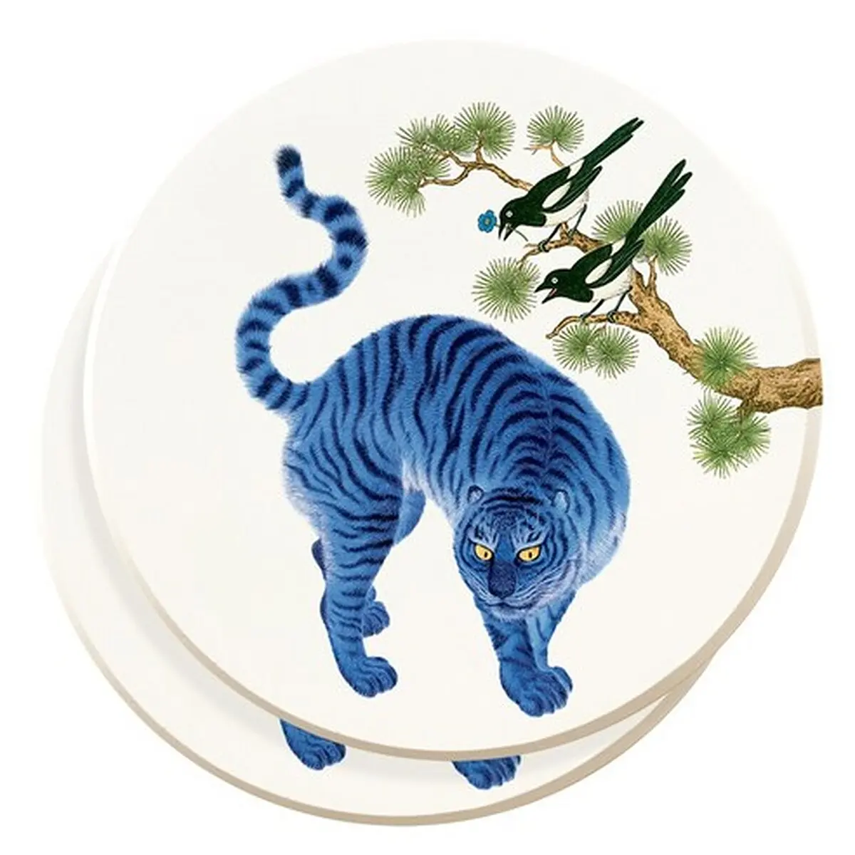 Yellowday Traditional Diatomite Coaster 2P Set - Korean Tea Coaster