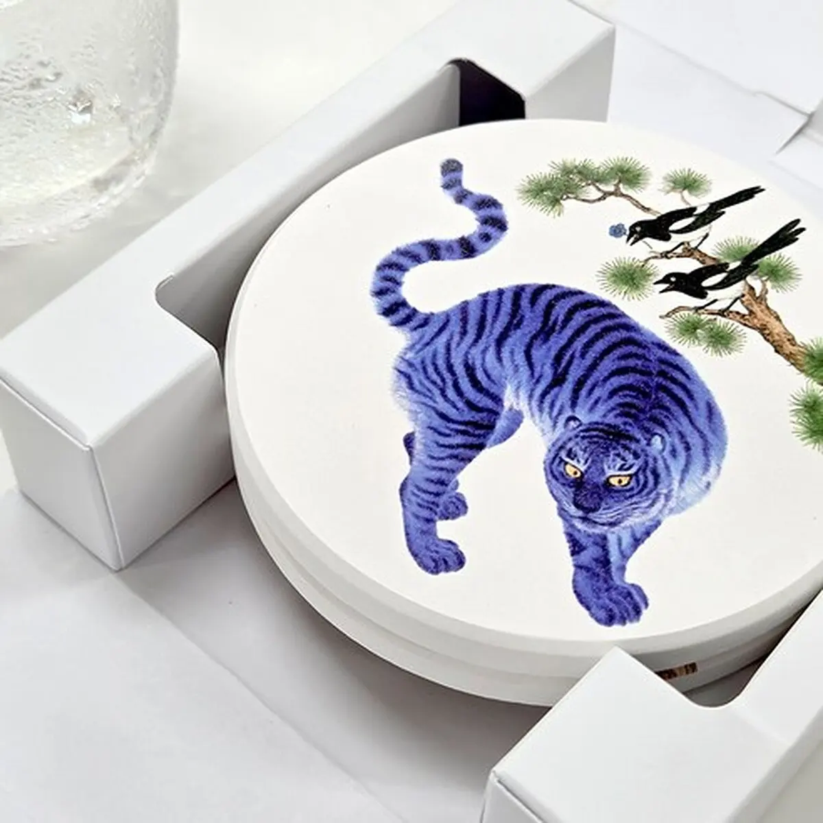 Yellowday Traditional Diatomite Coaster 2P Set - Korean Tea Coaster