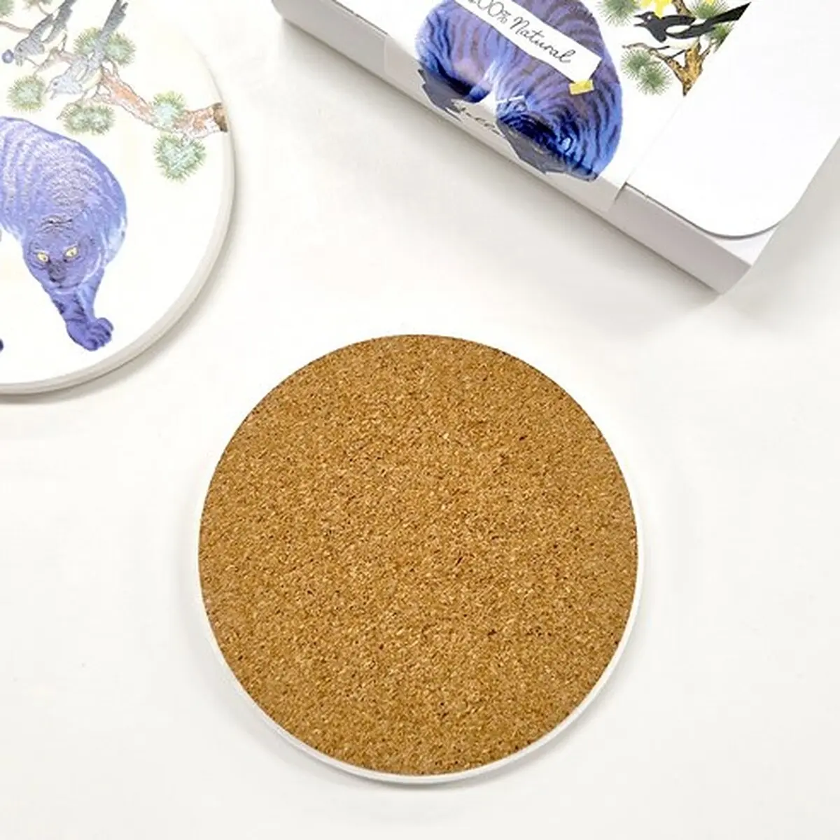 Yellowday Traditional Diatomite Coaster 2P Set - Korean Tea Coaster