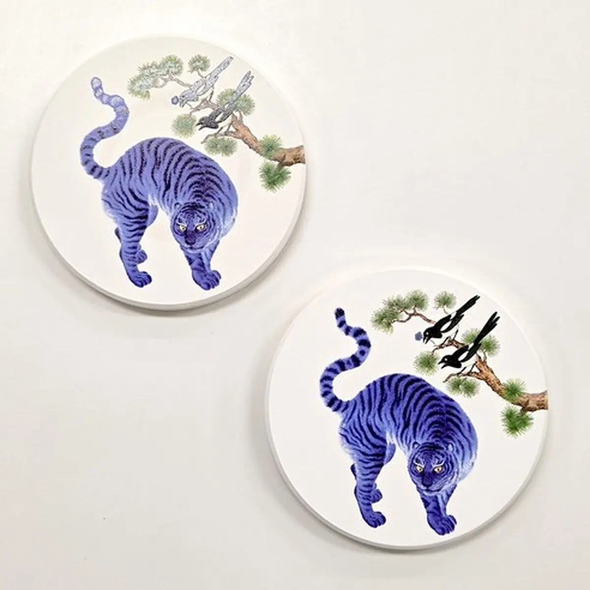 Yellowday Traditional Diatomite Coaster 2P Set - Korean Tea Coaster