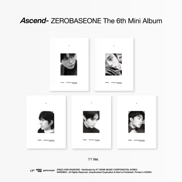 ZEROBASEONE The 6th Mini Album [Ascend-] 11 Ver. (Random Ver.)