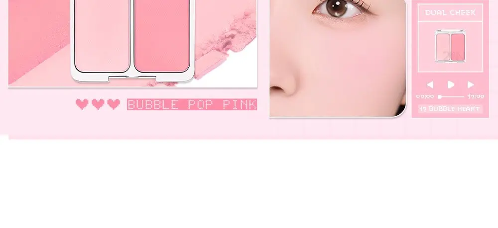2aN Dual Cheek Blusher 9g #08 Nude Haze Detail