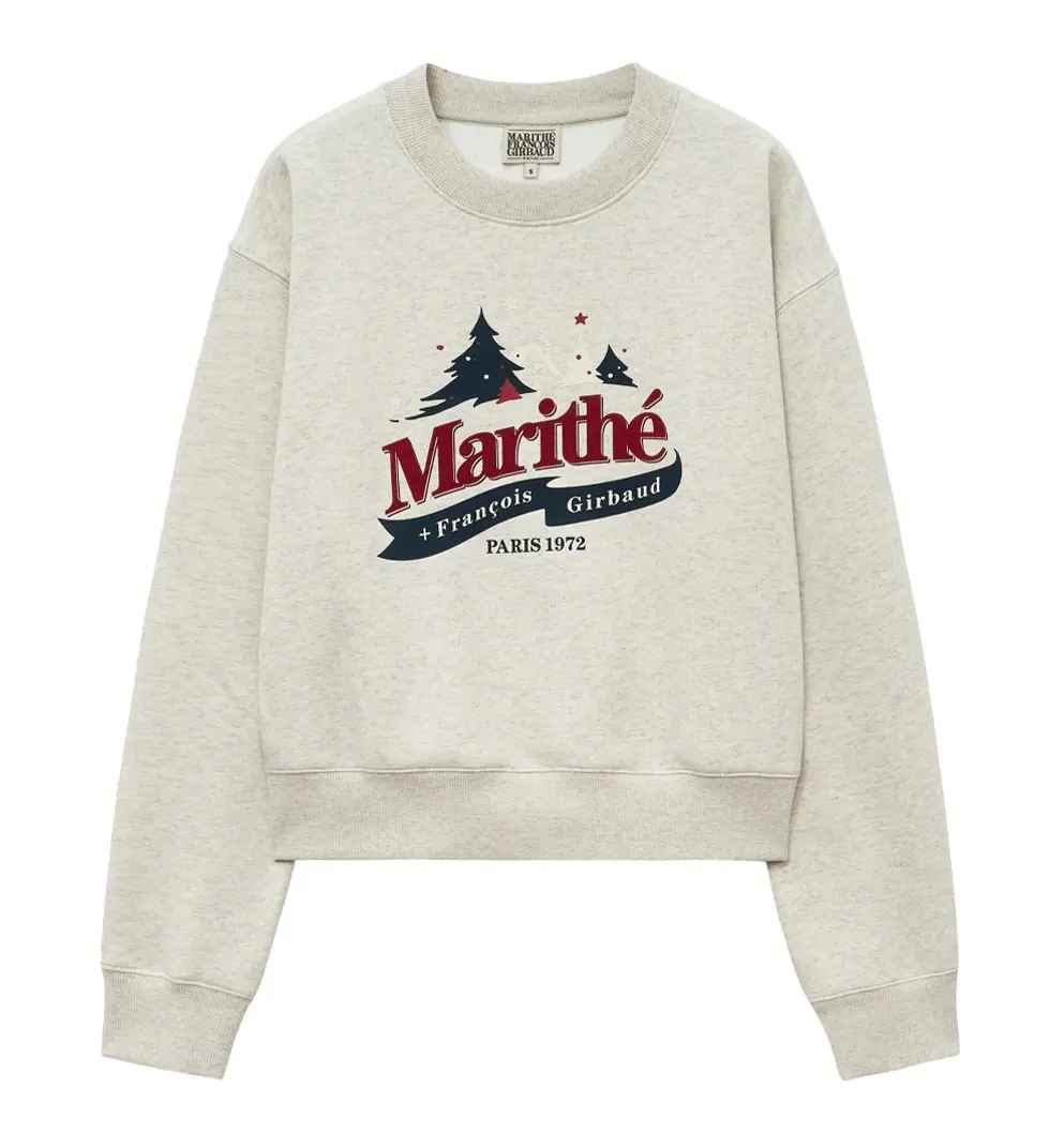 MARITHÉ FRANÇOIS GIRBAUD W Winter Chalet Crop Brushed Sweatshirt