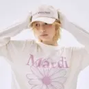 Mardi Mercredi Women's Logo Cotton Baseball Cap Cream/Lilac