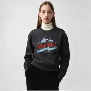 MARITHÉ FRANÇOIS GIRBAUD W Winter Chalet Crop Brushed Sweatshirt