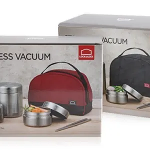 LocknLock Stainless Steel Thermos Lunchbox - Dark Gray