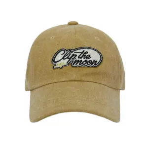 CLIP THE MOON Star Shape Vintage Yellow Oversized Ball Cap