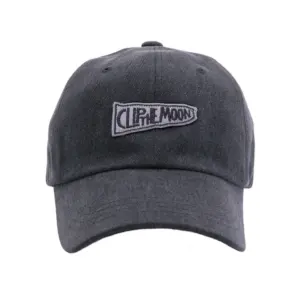 CLIP THE MOON Sign Box Vintage Gray Oversized Baseball Cap