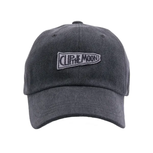 CLIP THE MOON Sign Box Vintage Gray Oversized Baseball Cap
