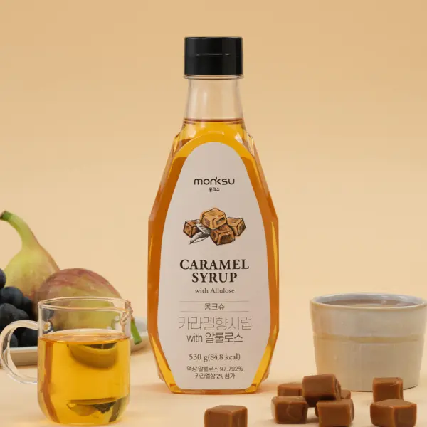 monksu CARAMEL SYRUP with Allulose 530g